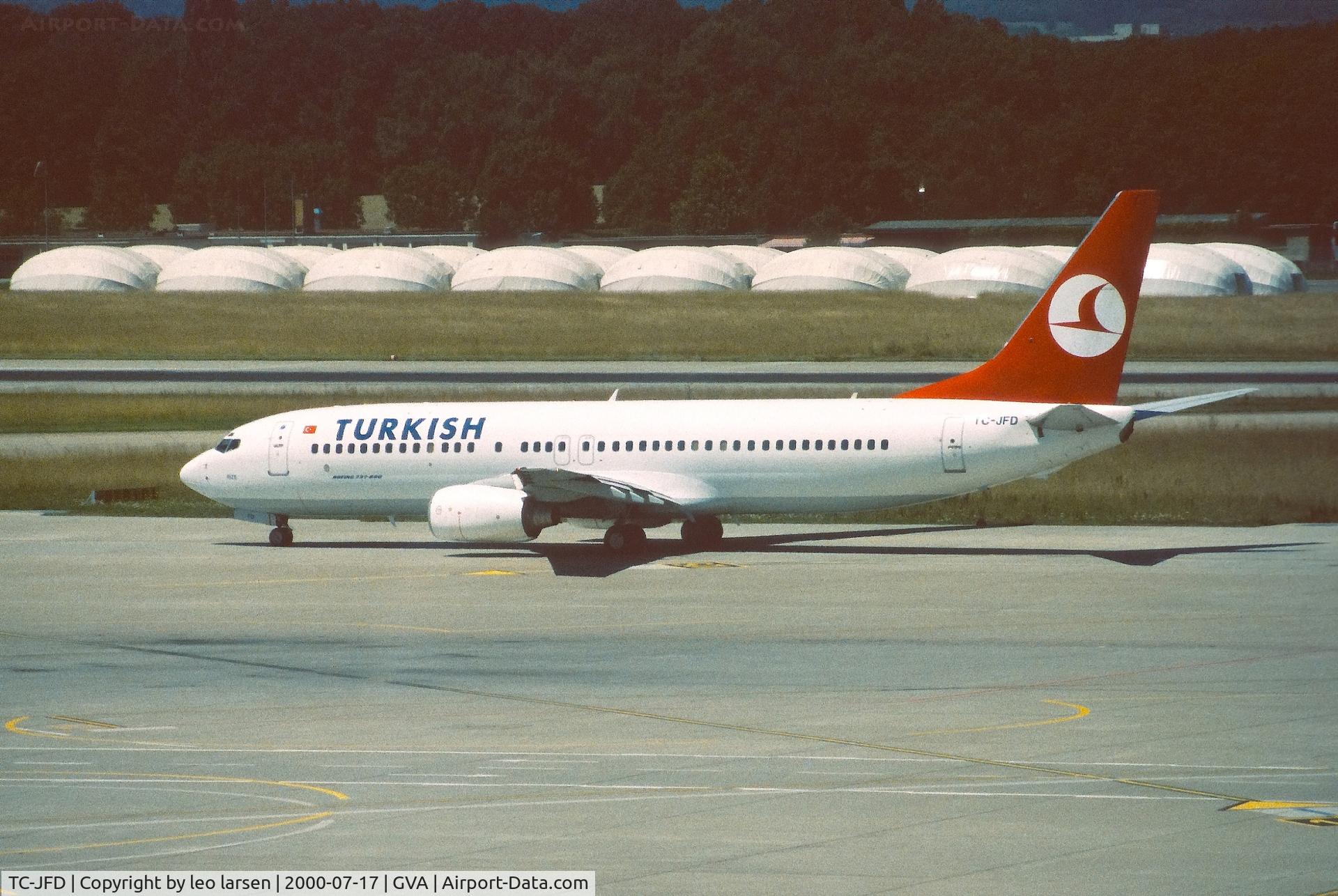 TC-JFD, 1998 Boeing 737-8F2 C/N 29766, Geneva 17.7.2000