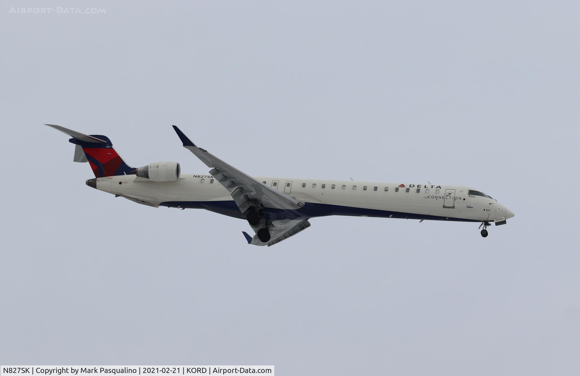 N827SK, 2018 Bombardier CRJ-900LR (CL-600-2D24) C/N 15451, CL-600-2D24
