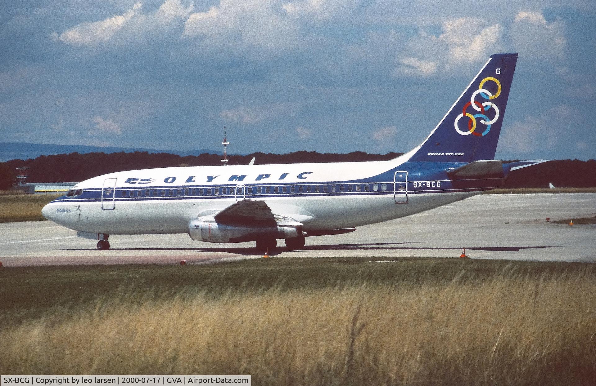 SX-BCG, 1980 Boeing 737-284 C/N 22338, Geneva 17.7.2000
