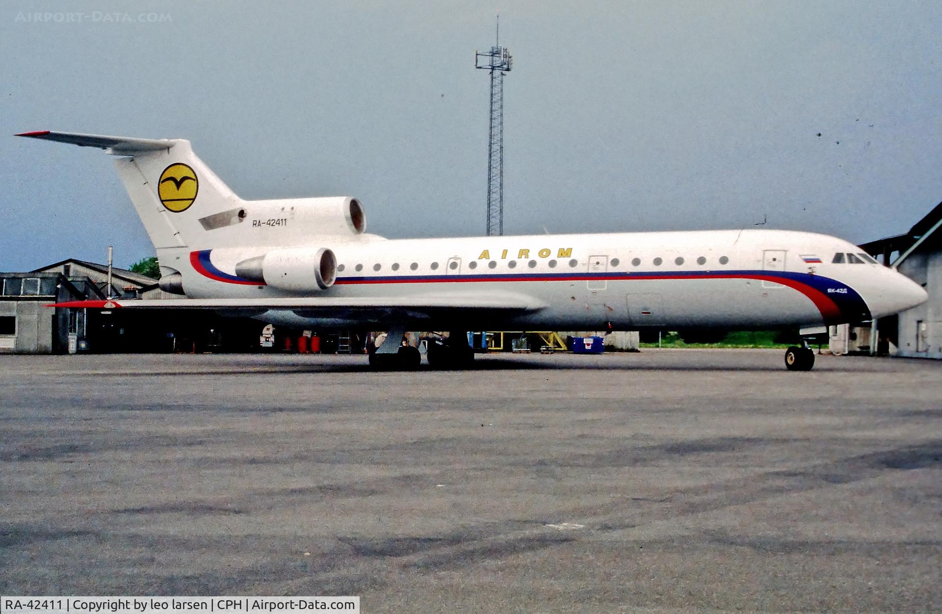 RA-42411, 1992 Yakovlev Yak-42D C/N 4520421219043, Copenhagen 5.00