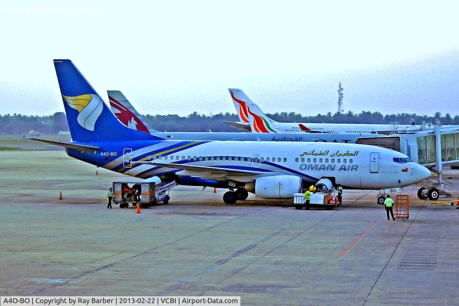 A4O-BO, 2002 Boeing 737-71M C/N 33103, A4O-BO   Boeing 737-71M [33103] (Oman Air) Colombo-Bandaranaike Int'l~4R 22/02/2013
