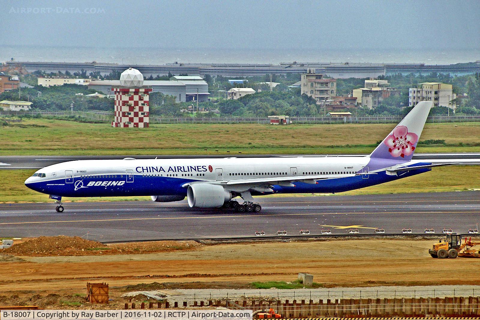 B-18007, 2016 Boeing 777-309/ER C/N 43982, B-18007   Boeing 777-309ER [43982] (China Airlines) Taipei-Taoyuan Int'l~B 02/11/2016