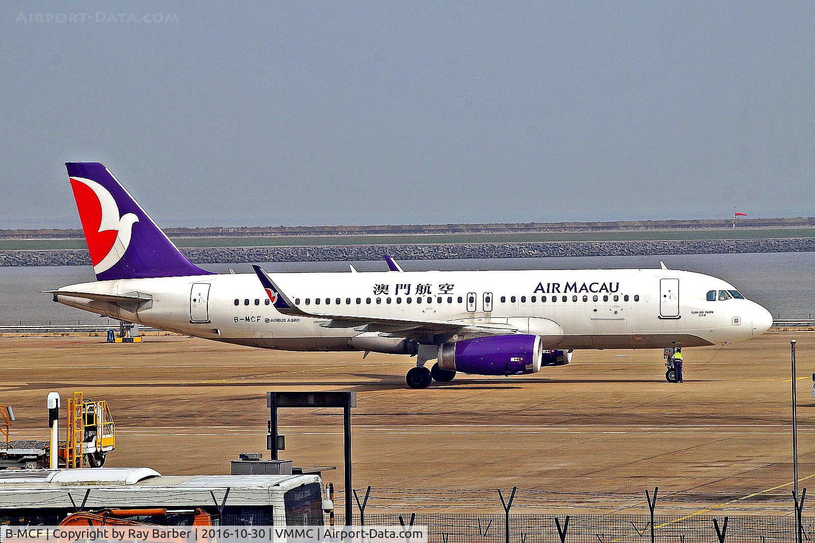 B-MCF, 2015 Airbus A320-232 C/N 6934, B-MCF   Airbus A320-232SL [6934] (Air Macau) Macau Int'l~B 30/10/2016