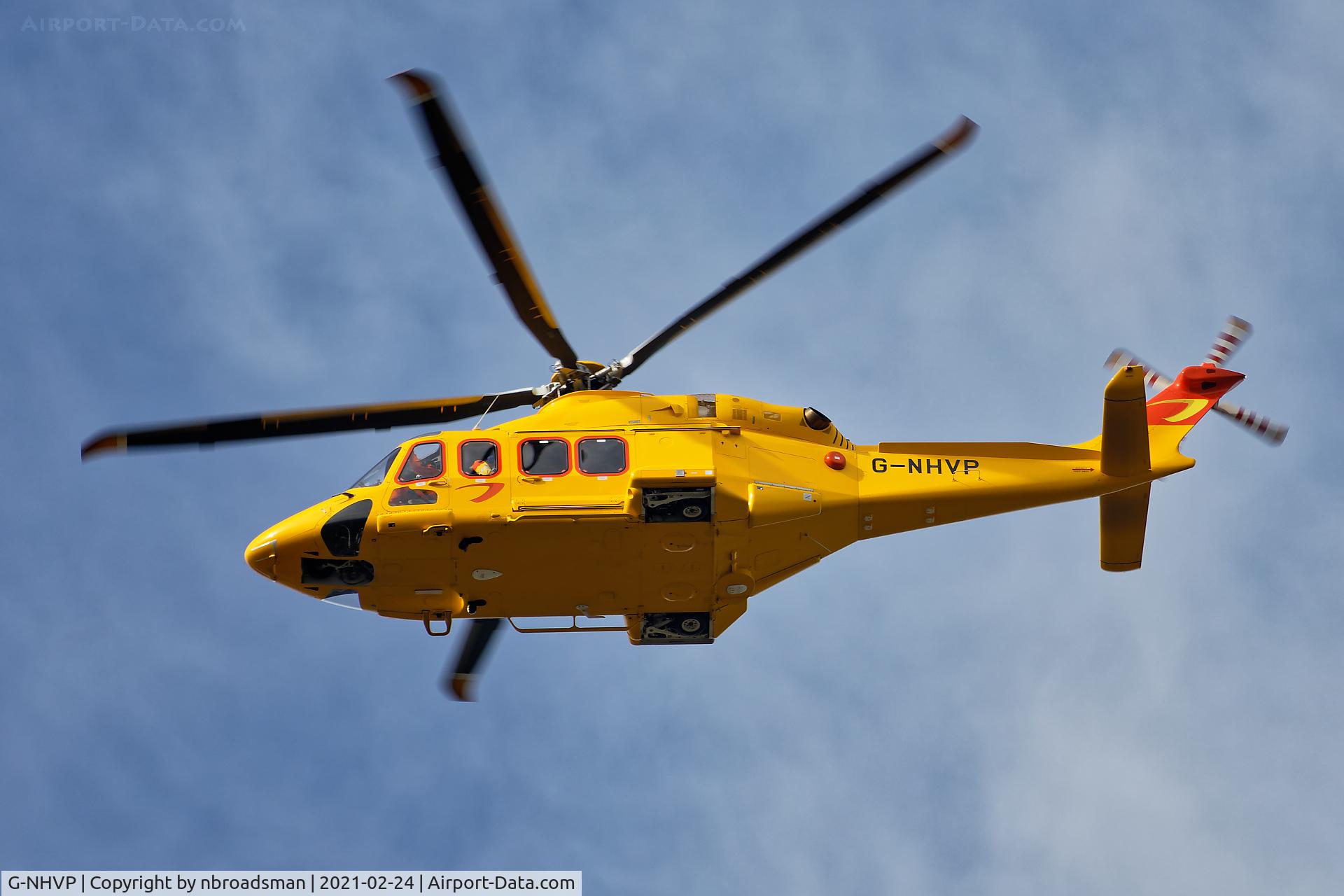 G-NHVP, 2018 AgustaWestland AW-139 C/N 41513, AW139 G-NHVP flying low over North Norfolk en-route to Norwich Airport
