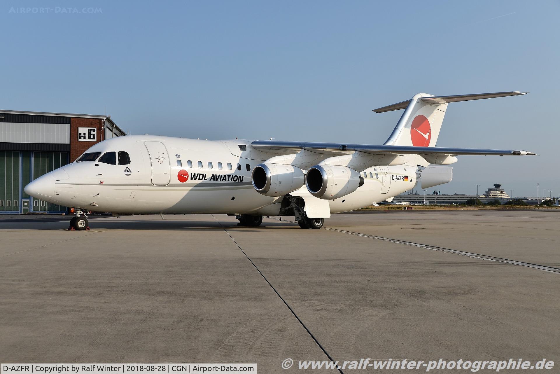 D-AZFR, 1988 British Aerospace BAe.146-200 C/N E2108, British Aerospace BAe 146-200 - WL WDL WDL Aviation - E2108 - D-AZFR - 28.08.2018 - CGN