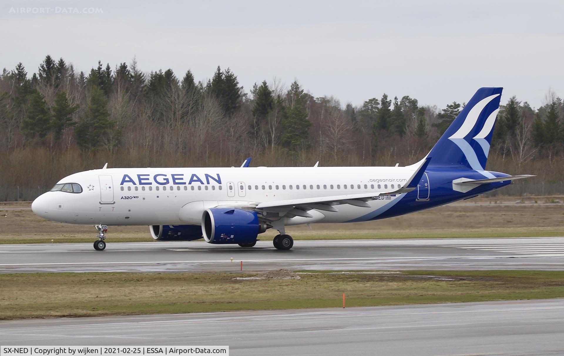 SX-NED, 2020 Airbus A320-271N C/N 10047, Rwy 26