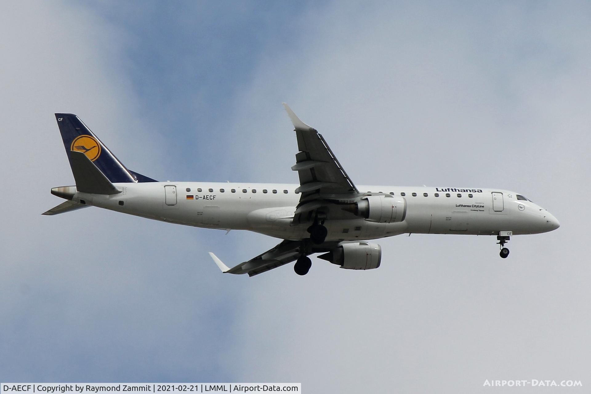 D-AECF, 2010 Embraer 190LR (ERJ-190-100LR) C/N 19000359, Embraer 190LR D-AECF Lufthansa