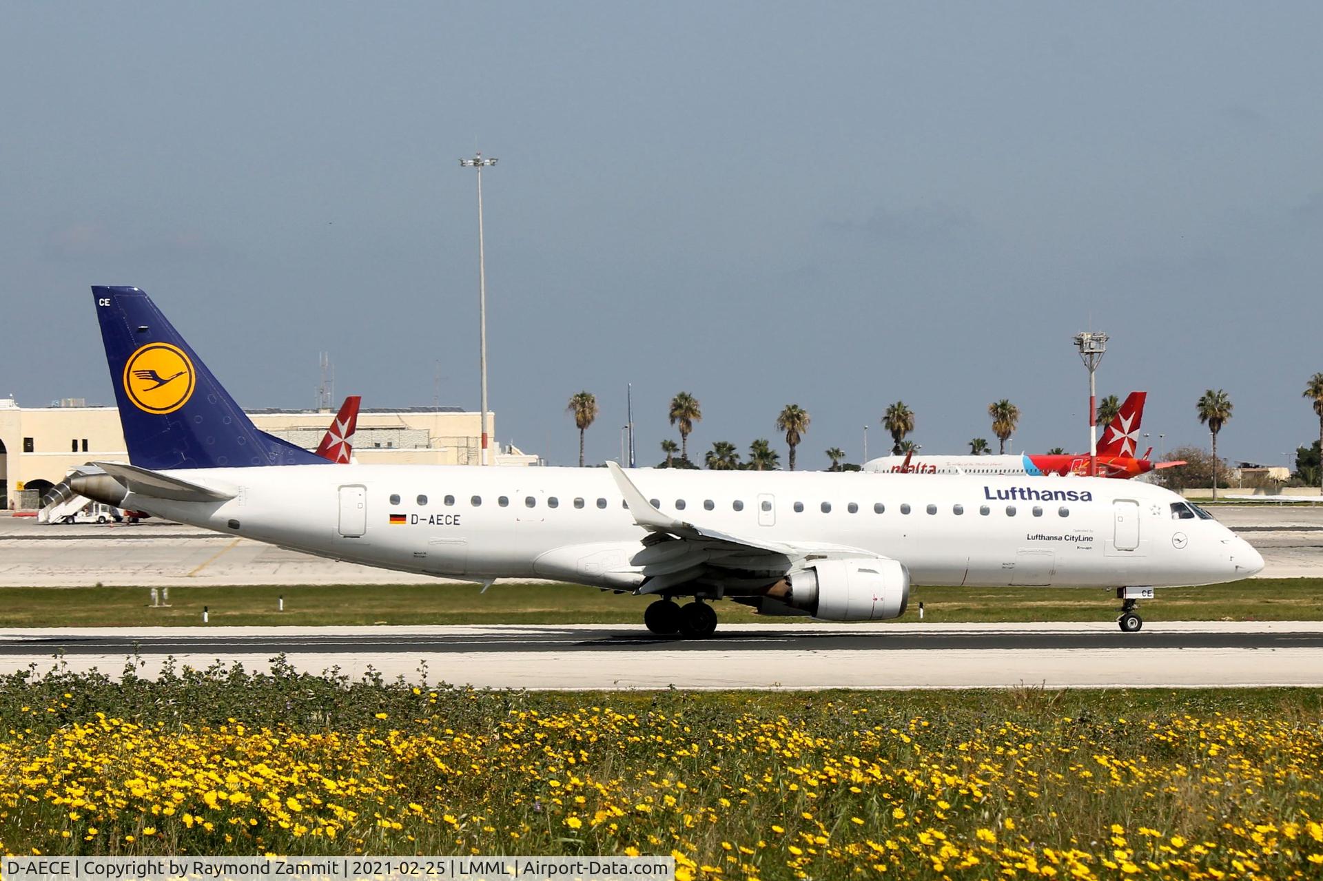 D-AECE, 2010 Embraer 190LR (ERJ-190-100LR) C/N 19000341, Embraer 190LR D-AECE Lufthansa
