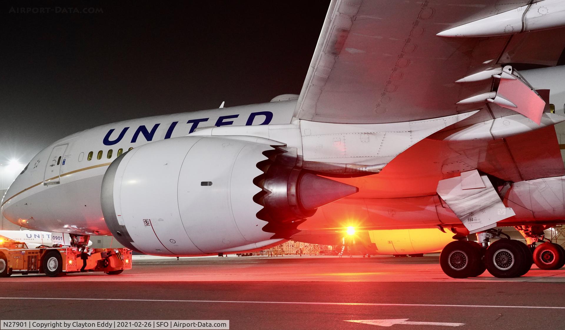 N27901, 2012 Boeing 787-8 Dreamliner C/N 34821, SFO 2021.