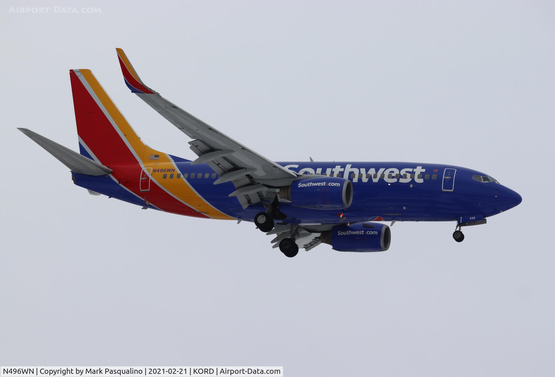 N496WN, 2004 Boeing 737-7H4 C/N 32478, Boeing 737-7H4