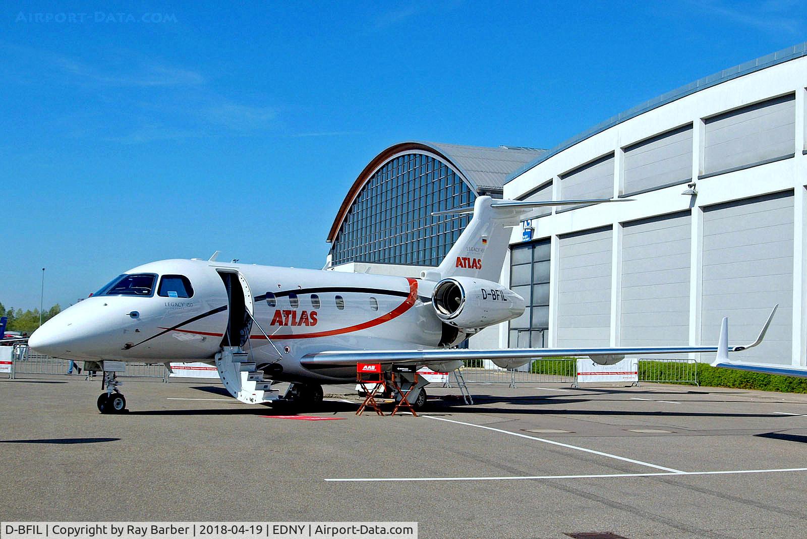 D-BFIL, 2016 Embraer EMB-545 Legacy 450 C/N 55010015, D-BFIL   Embraer EMB-545 Legacy 450 [55010015] (Atlas Spare Parts GmbH) Friedrichshafen~D 19/04/2018