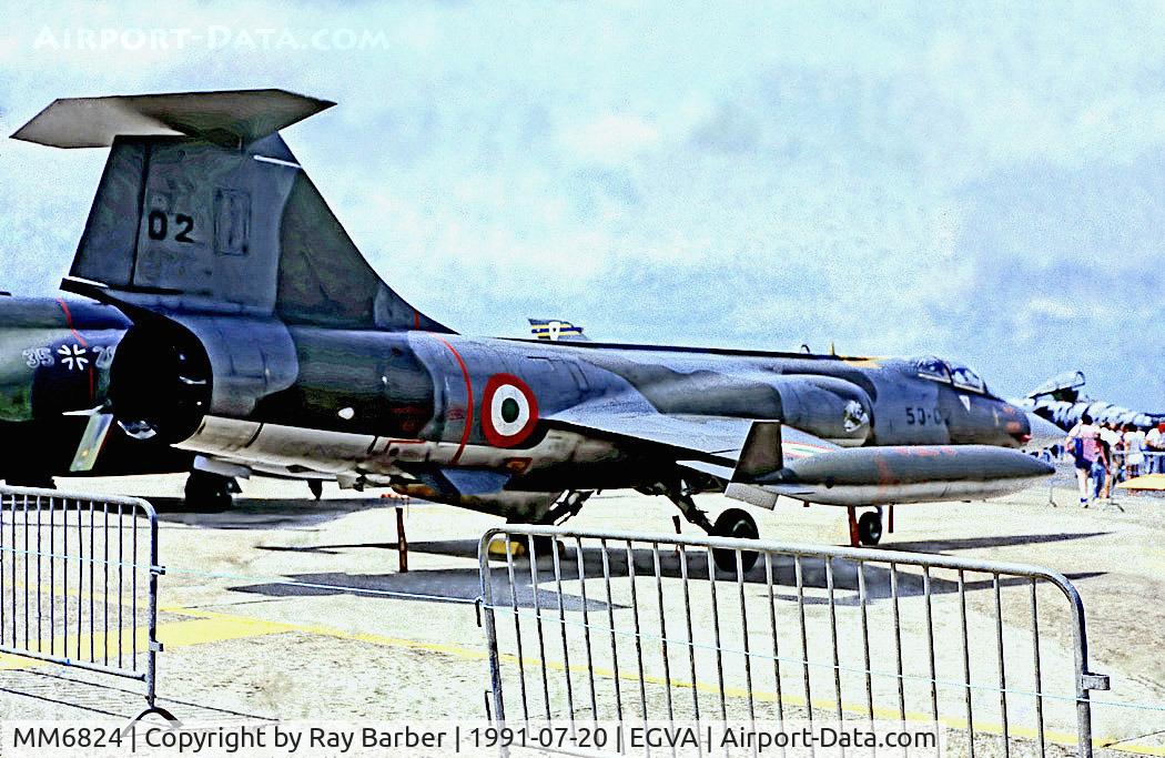 MM6824, Aeritalia F-104S-ASA Starfighter C/N 1124, MM6824   Lockheed F-104S Starfighter [1124] (Italian Air Force) RAF Fairford~G 20/07/1991