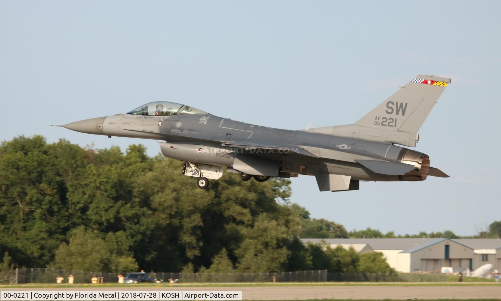 00-0221, Lockheed Martin F-16CM Fighting Falcon C/N CC-183, USAF F-16C