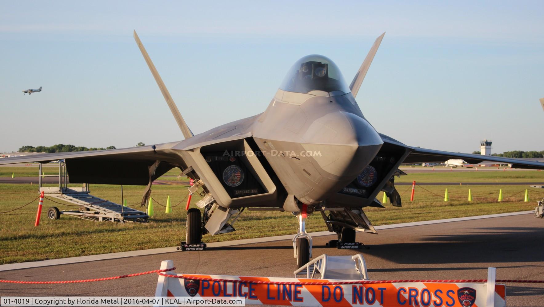 01-4019, 2001 Lockheed Martin F-22A Raptor C/N 645-4019, USAF F-22A