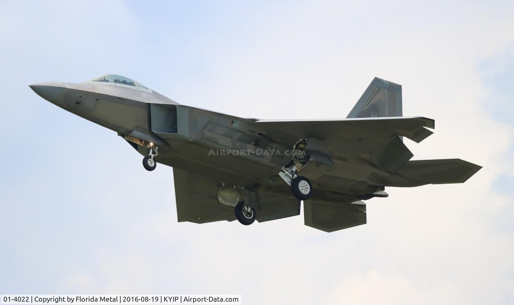 01-4022, 2001 Lockheed Martin F-22A Raptor C/N 645-4022, USAF F-22A