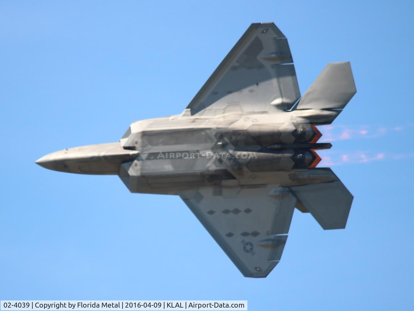 02-4039, 2002 Lockheed Martin F-22A Raptor C/N 645-4039, USAF F-22A