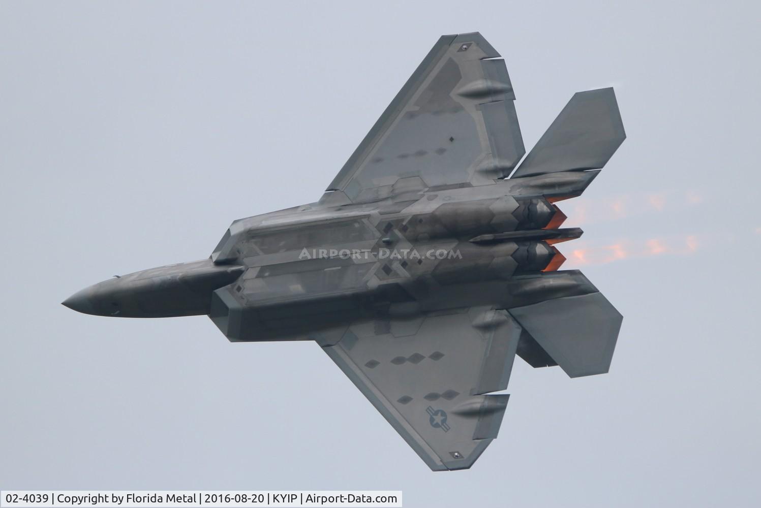 02-4039, 2002 Lockheed Martin F-22A Raptor C/N 645-4039, USAF F-22A