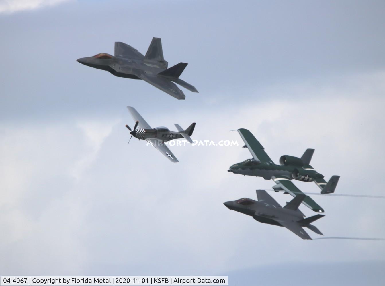 04-4067, 2004 Lockheed Martin F-22A Raptor C/N 4067, 4 ship heritage flight