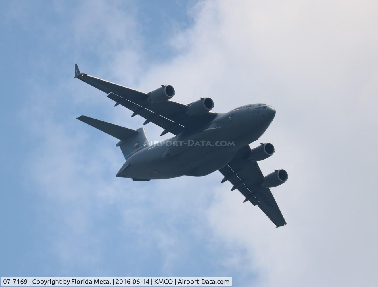 07-7169, 2007 Boeing C-17A Globemaster III C/N F-179/P-169, USAF C-17A