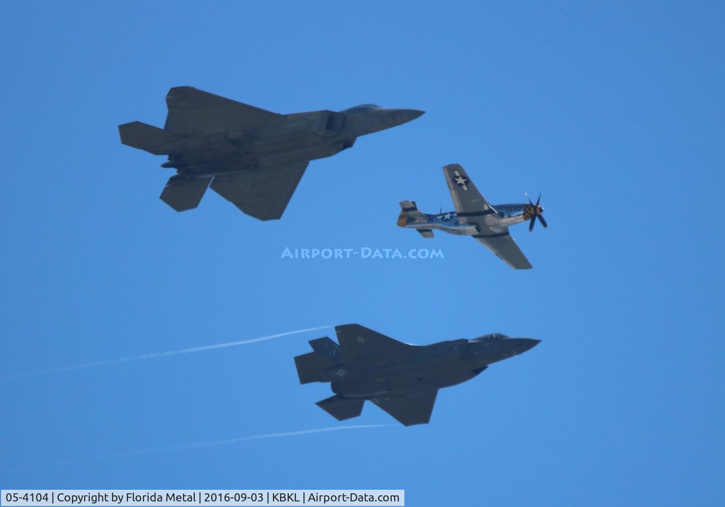 05-4104, 2005 Lockheed Martin F-22A Raptor C/N 4104, 3 Ship Heritage Flight