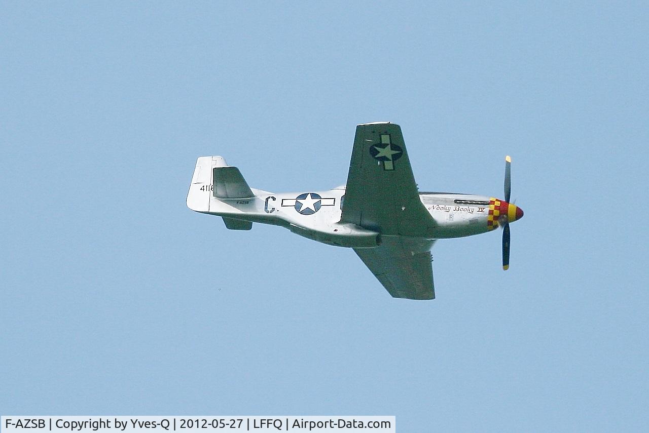 F-AZSB, 1944 North American P-51D Mustang C/N 122-40967, North American P-51D Mustang, On display, La Ferté-Alais (LFFQ) Air show 2012