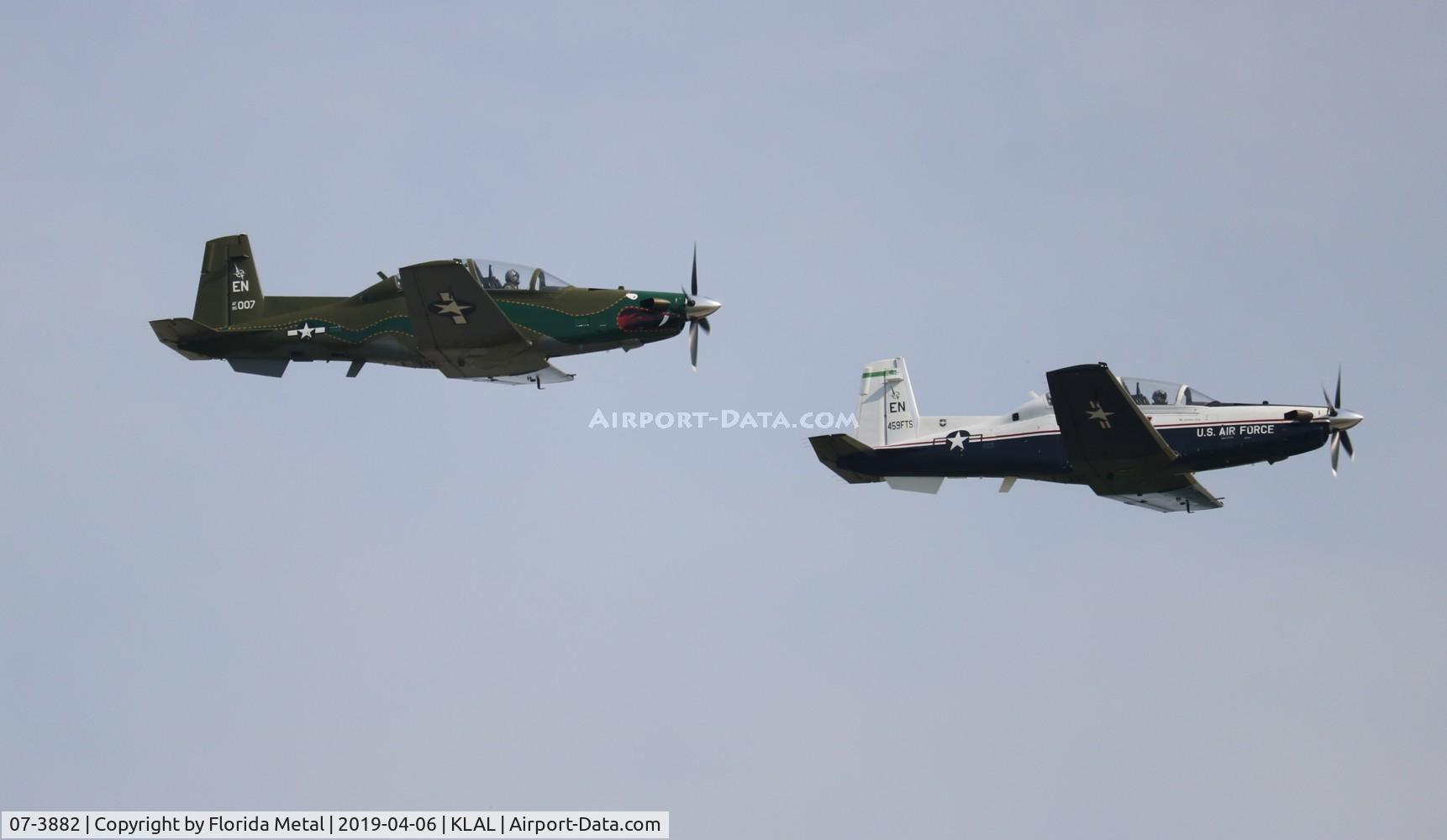 07-3882, 2007 Raytheon T-6A Texan II C/N PT-437, USAF T-6A Texan II