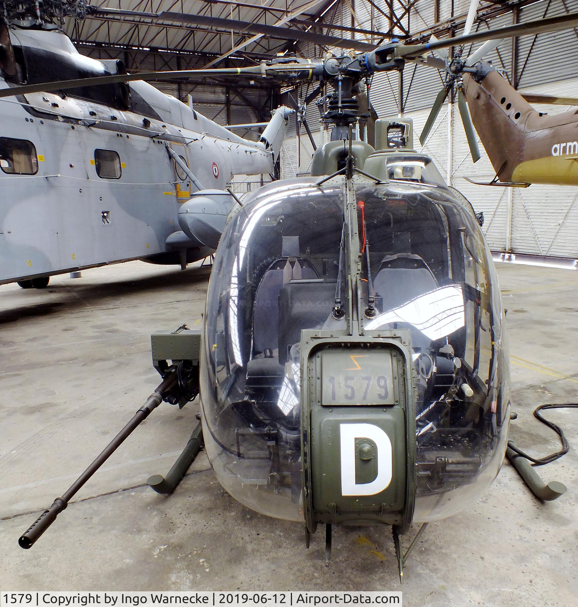 1579, Aerospatiale SA-341F Gazelle C/N 1579, Aerospatiale SA.341F Gazelle gunship at the Musee de l'ALAT et de l'Helicoptere, Dax