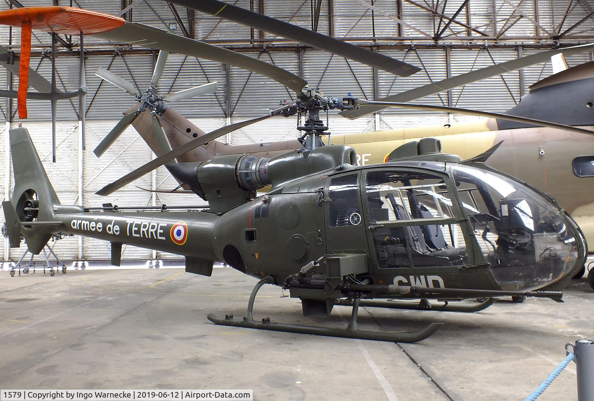 1579, Aerospatiale SA-341F Gazelle C/N 1579, Aerospatiale SA.341F Gazelle gunship at the Musee de l'ALAT et de l'Helicoptere, Dax