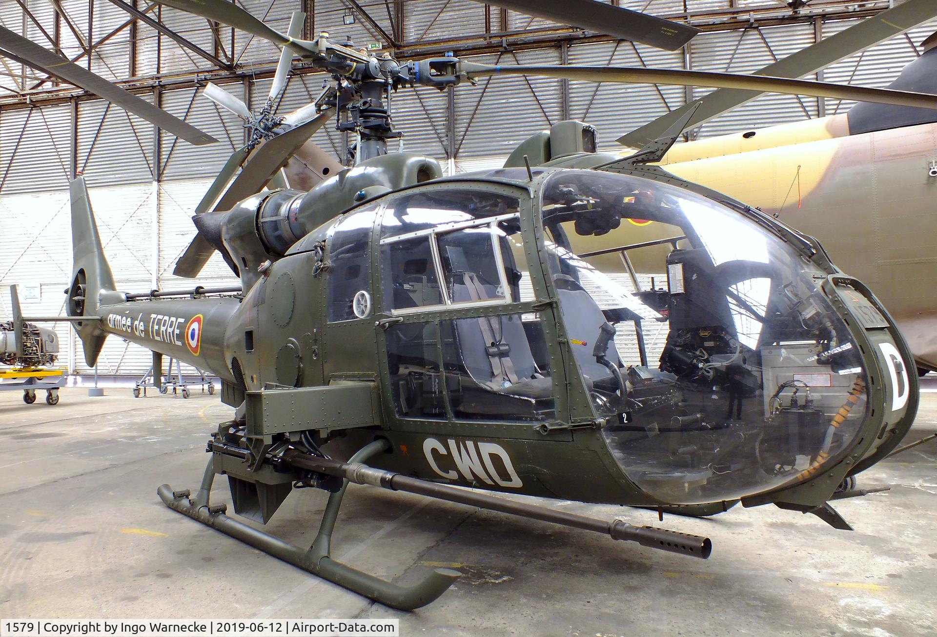 1579, Aerospatiale SA-341F Gazelle C/N 1579, Aerospatiale SA.341F Gazelle gunship at the Musee de l'ALAT et de l'Helicoptere, Dax