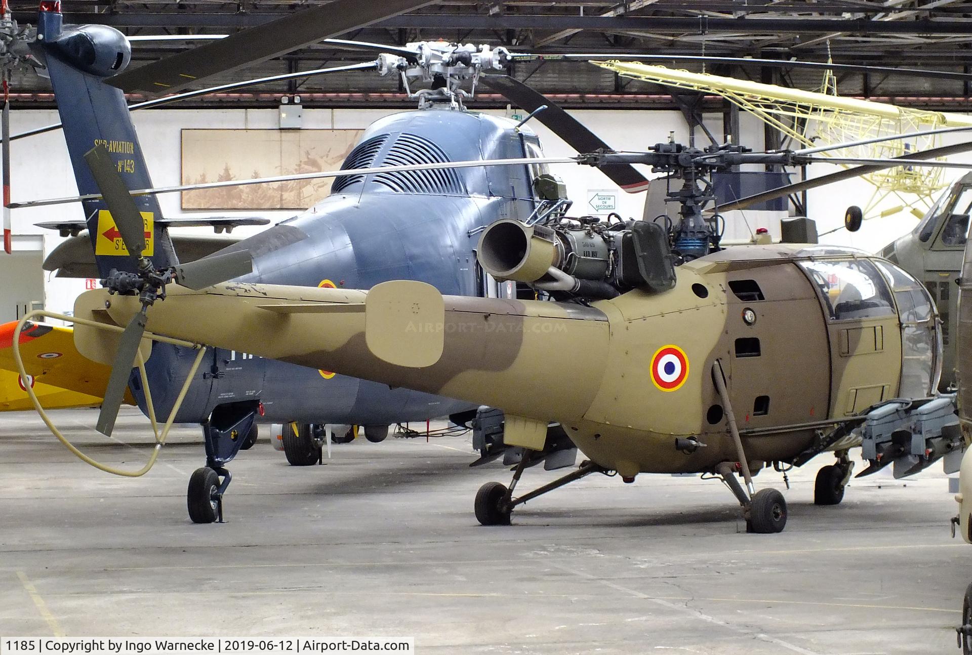 1185, Aérospatiale SA-316B Alouette III C/N 1185, Sud Aviation SA.316B Alouette III (anti-tank variant with SS.11/AS.11 missiles) at the Musee de l'ALAT et de l'Helicoptere, Dax