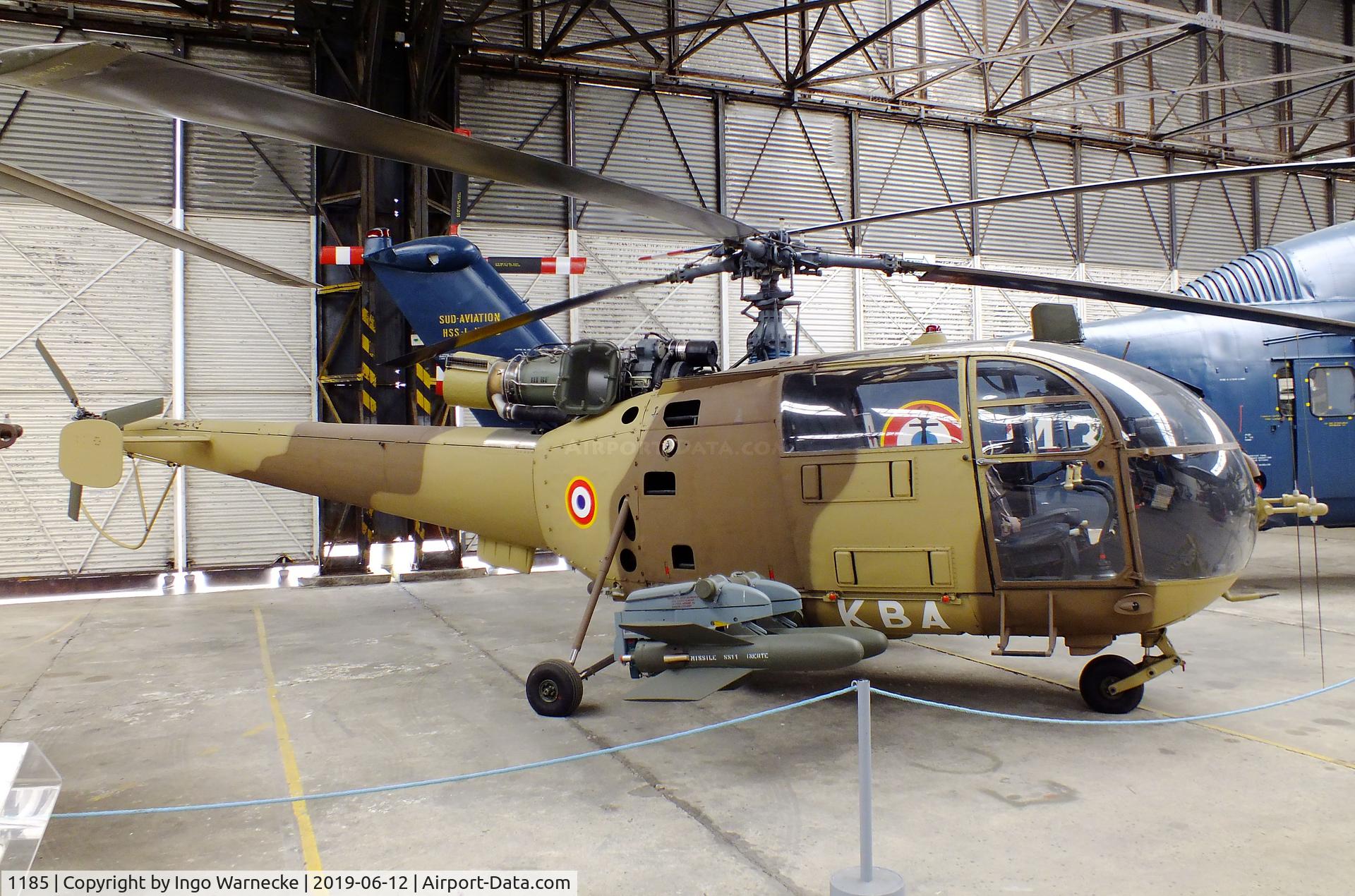 1185, Aérospatiale SA-316B Alouette III C/N 1185, Sud Aviation SA.316B Alouette III (anti-tank variant with SS.11/AS.11 missiles) at the Musee de l'ALAT et de l'Helicoptere, Dax