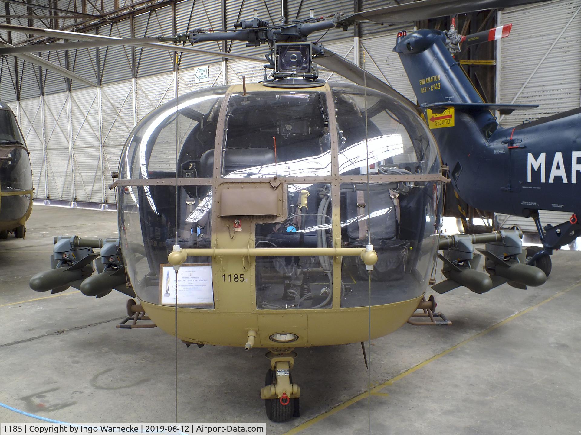 1185, Aérospatiale SA-316B Alouette III C/N 1185, Sud Aviation SA.316B Alouette III (anti-tank variant with SS.11/AS.11 missiles) at the Musee de l'ALAT et de l'Helicoptere, Dax