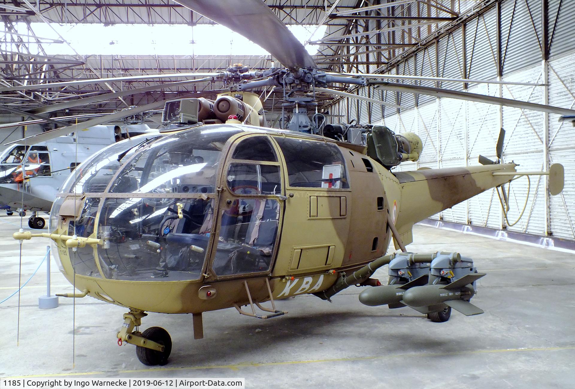 1185, Aérospatiale SA-316B Alouette III C/N 1185, Sud Aviation SA.316B Alouette III (anti-tank variant with SS.11/AS.11 missiles) at the Musee de l'ALAT et de l'Helicoptere, Dax