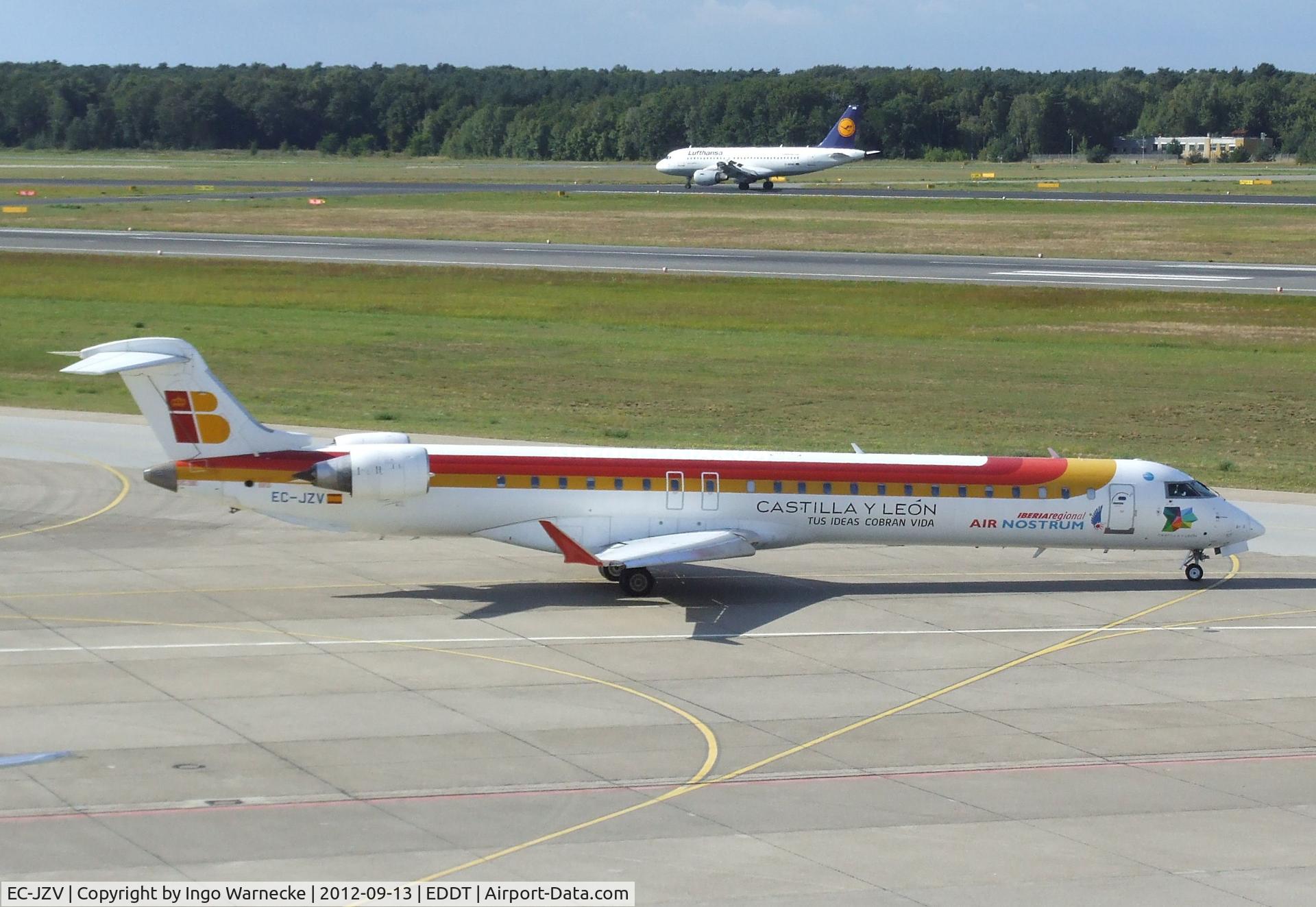 EC-JZV, 2007 Bombardier CRJ-900 (CL-600-2D24) C/N 15117, Bombardier CRJ-900 (Canadair CL-600-2D24) of Iberia Regional / Air Nostrum at Berlin-Tegel airport