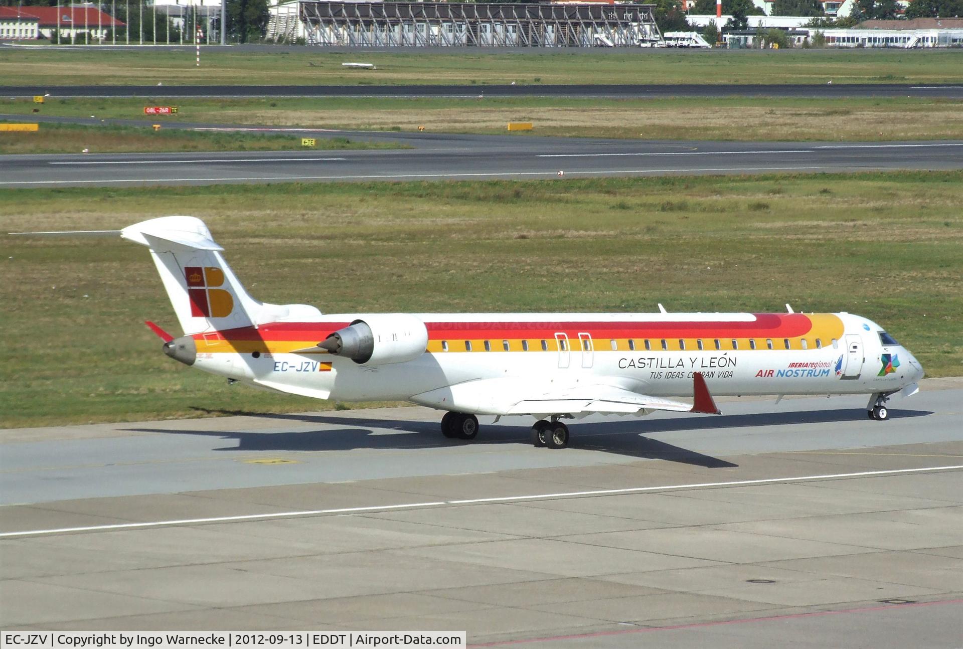 EC-JZV, 2007 Bombardier CRJ-900 (CL-600-2D24) C/N 15117, Bombardier CRJ-900 (Canadair CL-600-2D24) of Iberia Regional / Air Nostrum at Berlin-Tegel airport