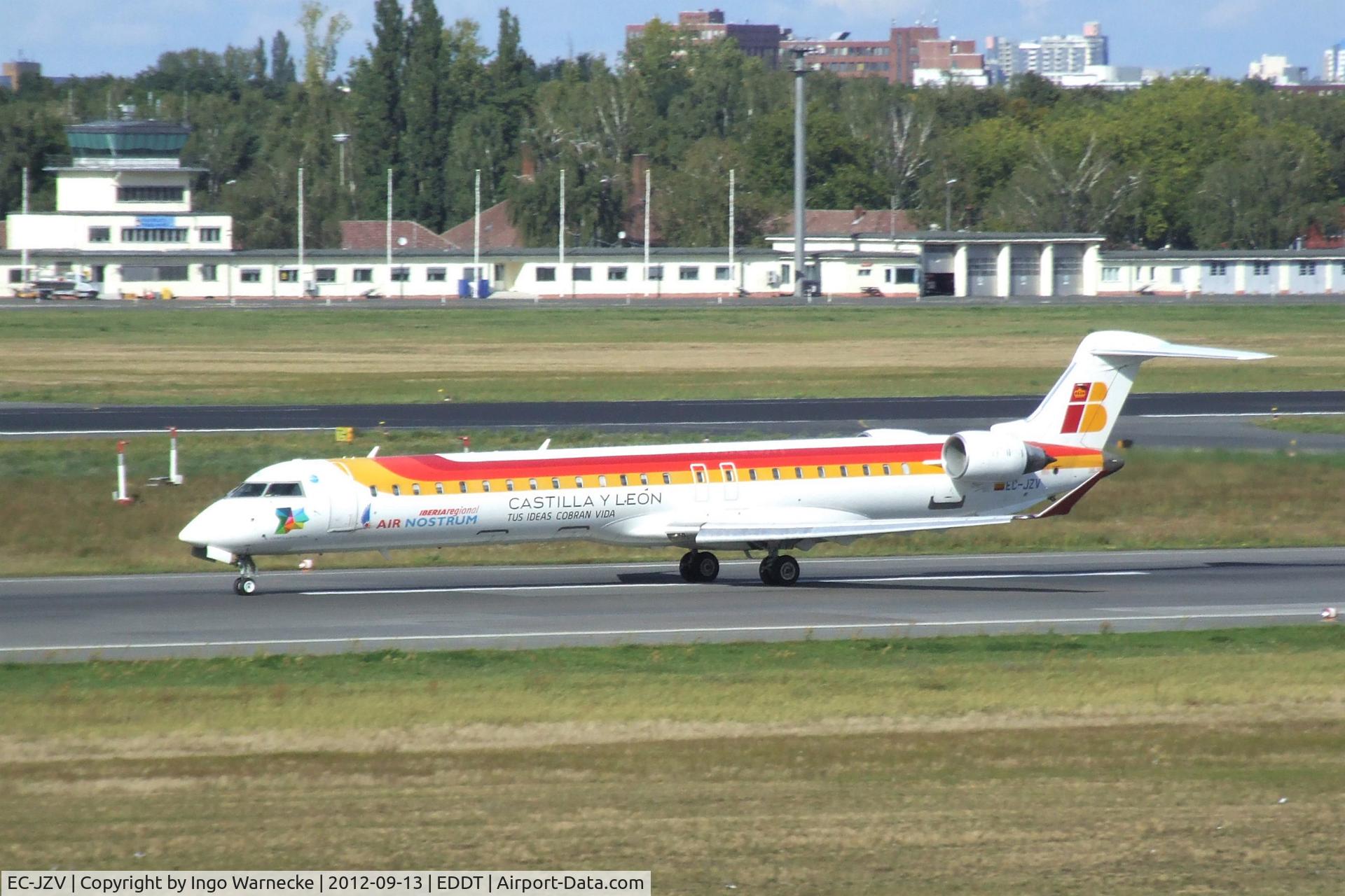 EC-JZV, 2007 Bombardier CRJ-900 (CL-600-2D24) C/N 15117, Bombardier CRJ-900 (Canadair CL-600-2D24) of Iberia Regional / Air Nostrum at Berlin-Tegel airport