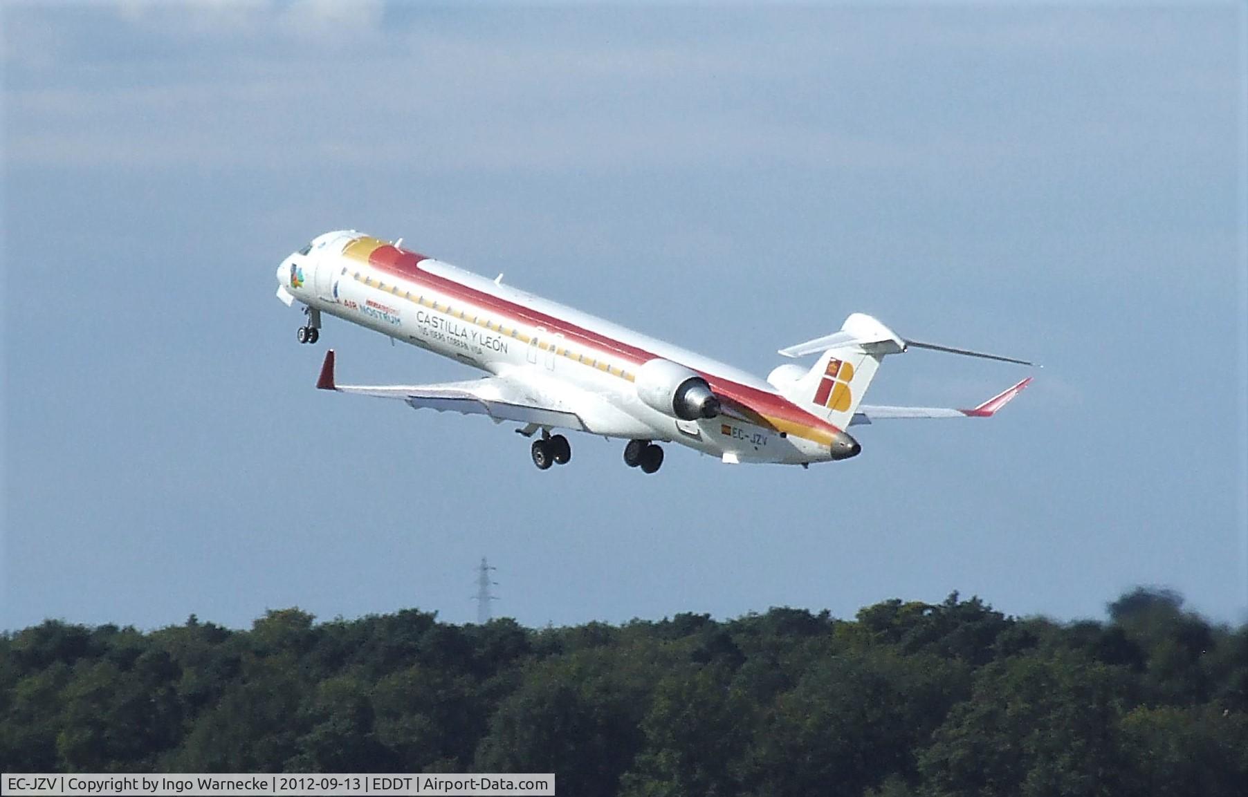 EC-JZV, 2007 Bombardier CRJ-900 (CL-600-2D24) C/N 15117, Bombardier CRJ-900 (Canadair CL-600-2D24) of Iberia Regional / Air Nostrum at Berlin-Tegel airport