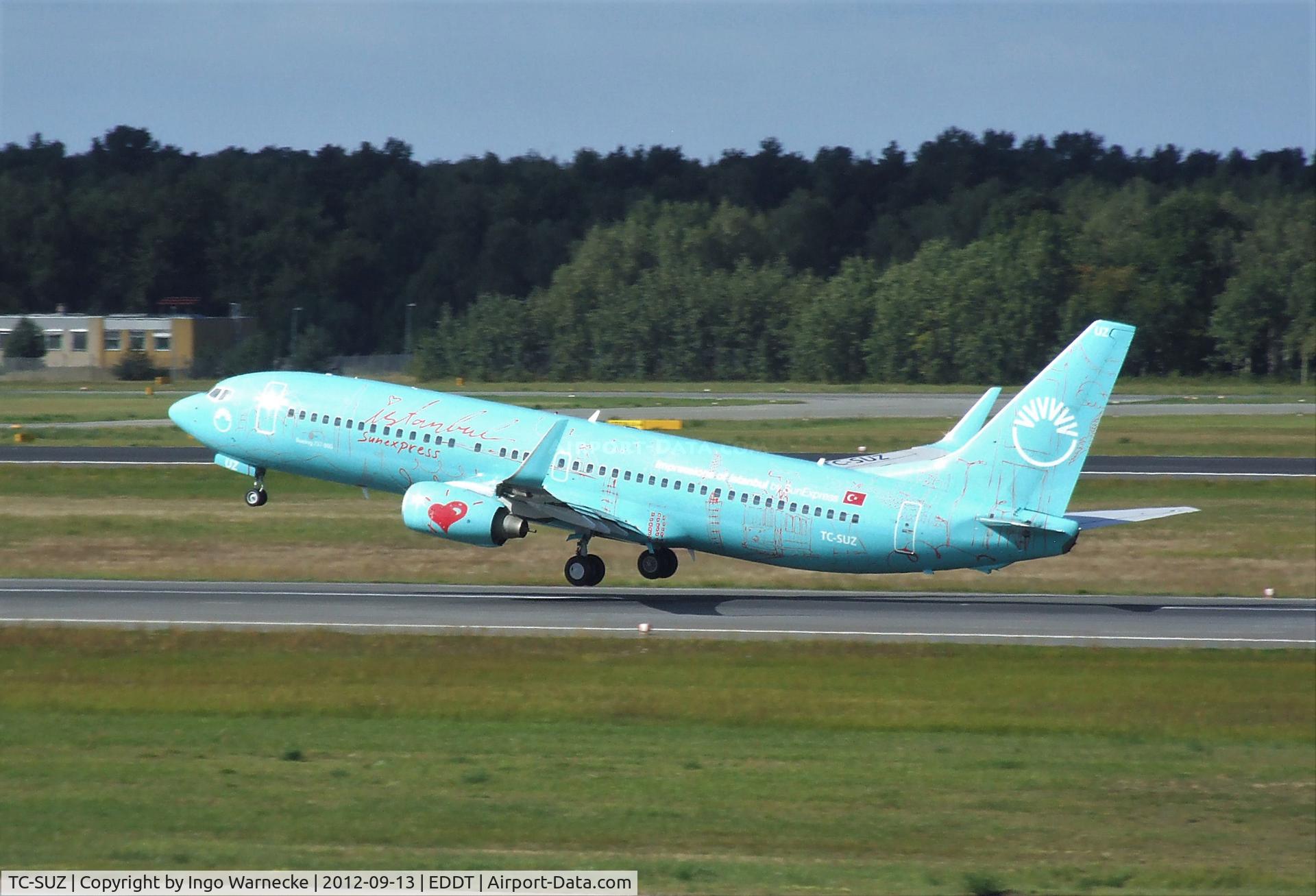 TC-SUZ, 2008 Boeing 737-8HX C/N 29649, Boeing 737-8HX of SunExpress in 'Istanbul' special colours at Berlin-Tegel airport