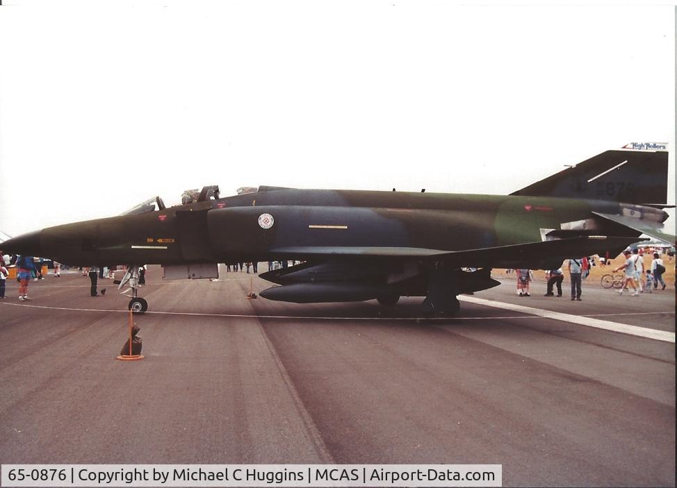 65-0876, 1965 McDonnell RF-4C Phantom II C/N 1453, RF-4C Phantom ll, 65-0876  192nd TRS Nevada ANG 'High Rollers' circa mid 1980s MCAS El-Toro Airshow
