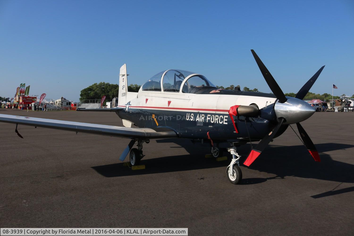 08-3939, 2010 Raytheon T-6A Texan II C/N PT-498, USAF T-6A Texan II