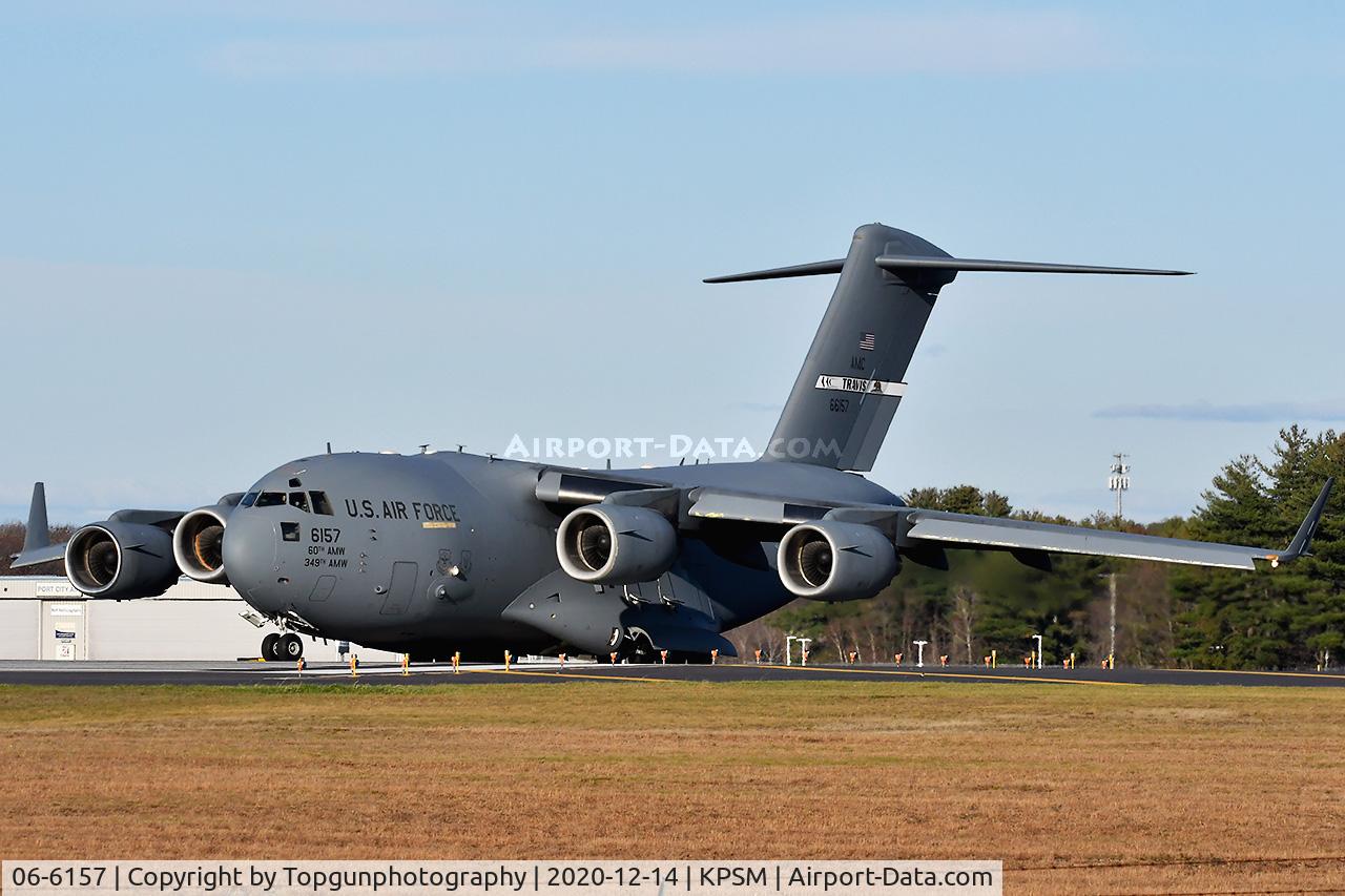 06-6157, 2006 Boeing C-17A Globemaster III C/N P-157, REACH1049 out of Travis AFB takes RW34 to head home