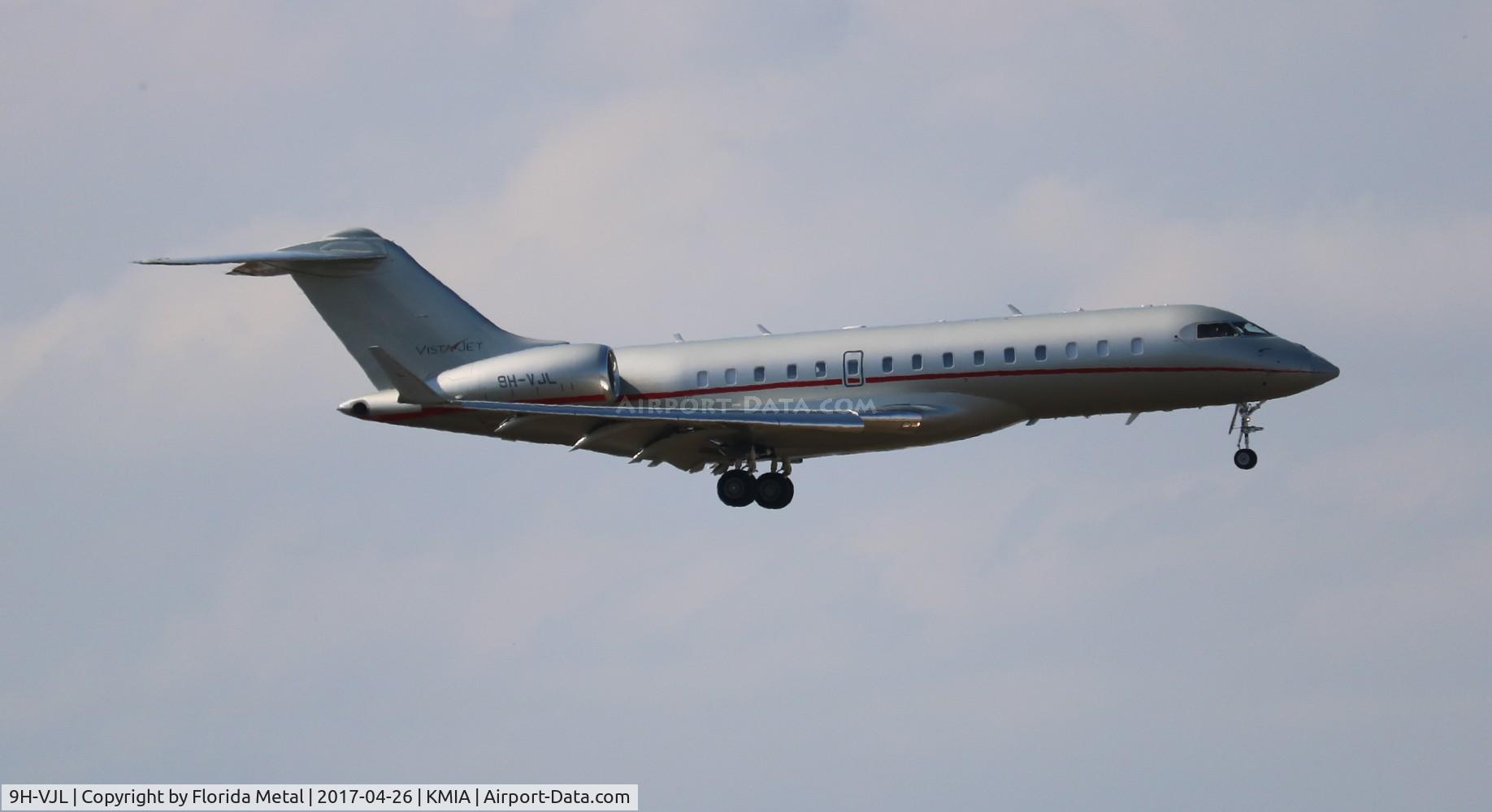 9H-VJL, 2014 Bombardier Global 6000 (BD-700-1A10) C/N 9626, BD-700 Global 6000