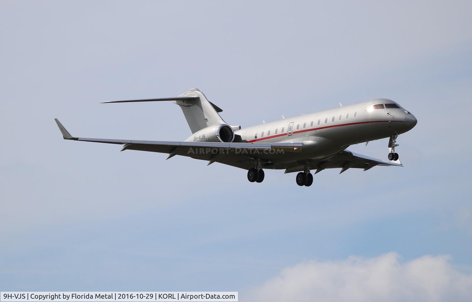 9H-VJS, 2015 Bombardier BD-700-1A10 Global 6000 C/N 9711, BD-700 Global 6000