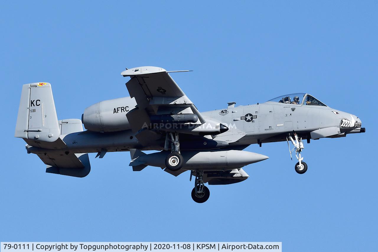 79-0111, 1979 Fairchild Republic A-10A Thunderbolt II C/N A10-0375, TREND42 landing RW6