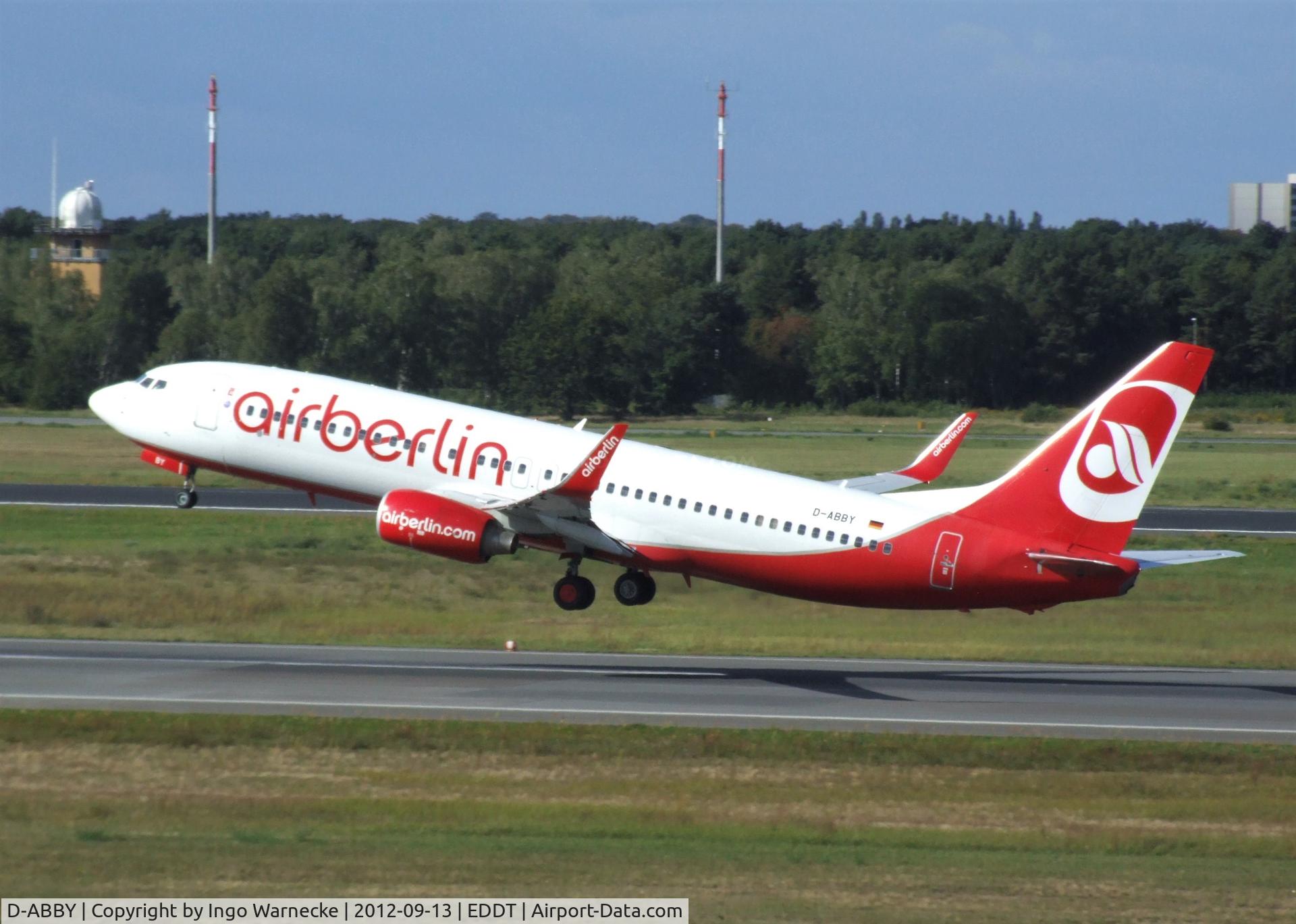 D-ABBY, 2007 Boeing 737-86J C/N 34970, Boeing 737-86J of airberlin at Berlin-Tegel airport