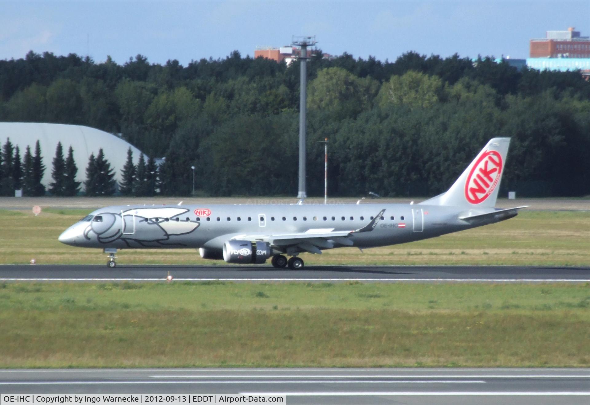 OE-IHC, 2010 Embraer 190LR (ERJ-190-100LR) C/N 19000349, EMBRAER 190LR (ERJ-190-100LR) of NIKI at Berlin-Tegel airport