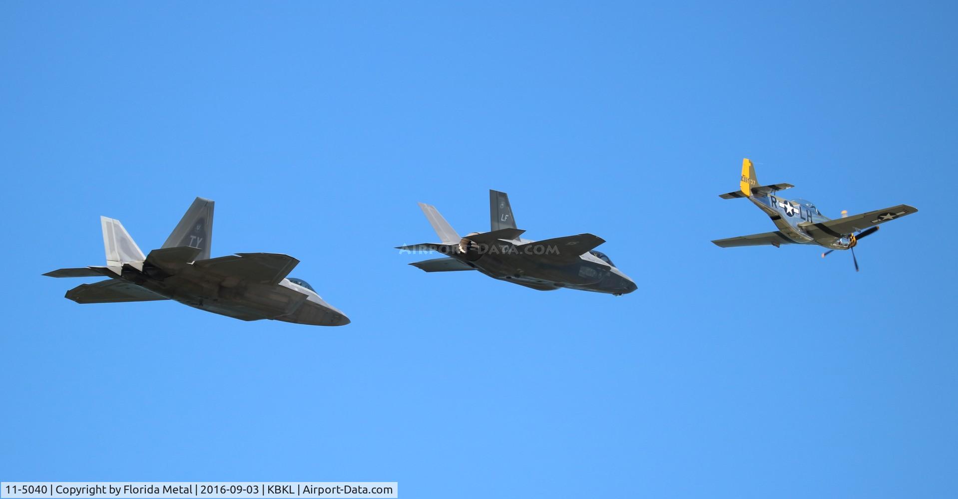 11-5040, 2011 Lockheed Martin F-35A Lightning II C/N AF-51, 3 ship heritage flight
