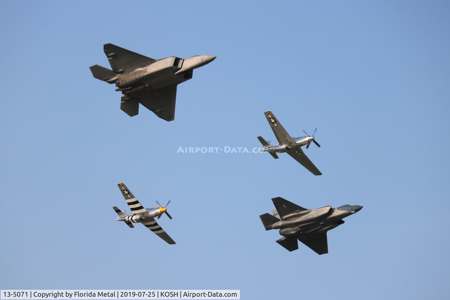 13-5071, 2015 Lockheed Martin F-35A Lightning II C/N AF-77, 4 ship heritage flight
