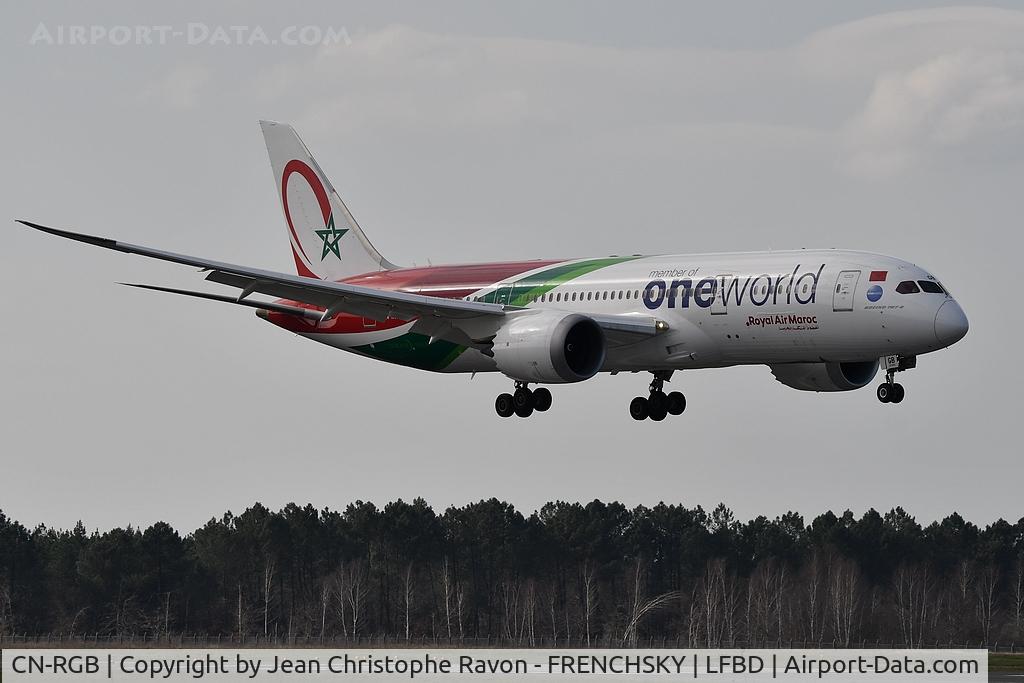 CN-RGB, 2014 Boeing 787-8 Dreamliner C/N 43817, Casablanca (CMN) Bordeaux (BOD) AT8750