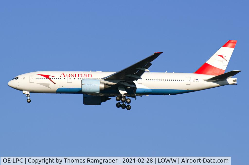 OE-LPC, 2002 Boeing 777-2Z9/ER C/N 29313, Austrian Airlines Boeing 777-200ER